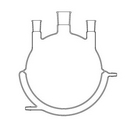3 Neck Spherical Jacketed Glass Flasks - H.S. Martin, Inc.