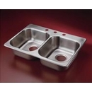 Double Stainless Steel Self Rim Sink