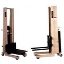 Winch, Hydraulic, and Battery Powered Platform Stackers