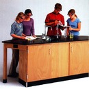 LabView 4 Student Workstation- Door Cabinet, End Sink