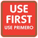 2" x 2" Use First Food Rotation Labels