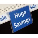 Universal Info Strip Hinged Covered-Face Sign Holder