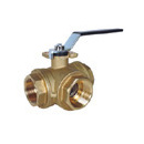 3-Way Diverting Brass Ball Valves (T-flow)