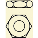 Hexagon Machine Screw Nut - Small Pattern