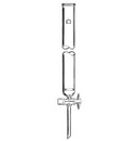 Gravity Chromatography Columns with Fritted Disc and PTFE Stopcock Plug