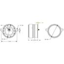 AC Synchronous Motors - Geared Hysteresis Round 2-Hole