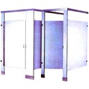 Solid Phenolic Floor Mounted & Overhead Braced Toilet Partitions