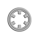 DTX - Toothed External "Push on" Ring