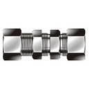 BBU Series Metric Straight Bulkhead Union Fittings