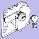 Glass-Door Camlock