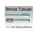 8mmø Mini Tubular Inductive Proximity Sensors, 1.5∼2mm Sensing Range