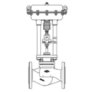 440 Straightway Control Valves with Pneumatic Actuator DP 32-34