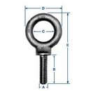 Eyebolts: Shoulder Pattern, Drop Forged Carbon Steel, Self Colored, Fully Threaded: UNC-2A (ASTM A489)