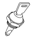 Quarter-Turn Fastener with Keylock