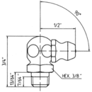 1/4"-28 Taper Thread