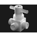 Furon® Stopcock Selector Valve Manually Actuated, Panel Mounted, 2,3 & 4 Way (1/8", 1/4", 3/16" Orifice)