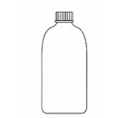 QBO-1 Bottle, Boston Round - Clear