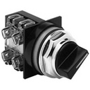 Knob Operated, Non-Illuminated - 3-Position - Black Knob - Spring Return L > C