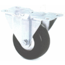 One Piece Rigid Plate Casters With Wheel Thread Guard