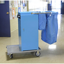 Escort® Epoxy Coated Microfiber Cart W/Double Bag Handle