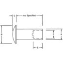Semi-Tubular Oval/Truss Head Metal Rivets