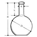Quartz Boiling Flasks, Round Bottom