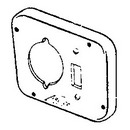 4 11/16" Square Box Surface Covers - For Exposed Work - 1/2" Raised