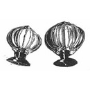 Clear Acrylic-Crystal Knobs with Brass Base
