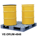 Plastic Drum Pallet & Low Profile Spill Decks