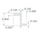 Acrylic Slat Wall Extrusions