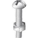 Stove Bolts Slot/Phil Drive Machine Screws with Hex Nuts