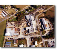 Aerial view of GIW's manufacturing facility in Thomson, GA