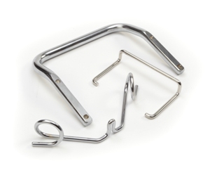 wire forms multiple bends & machined - handles