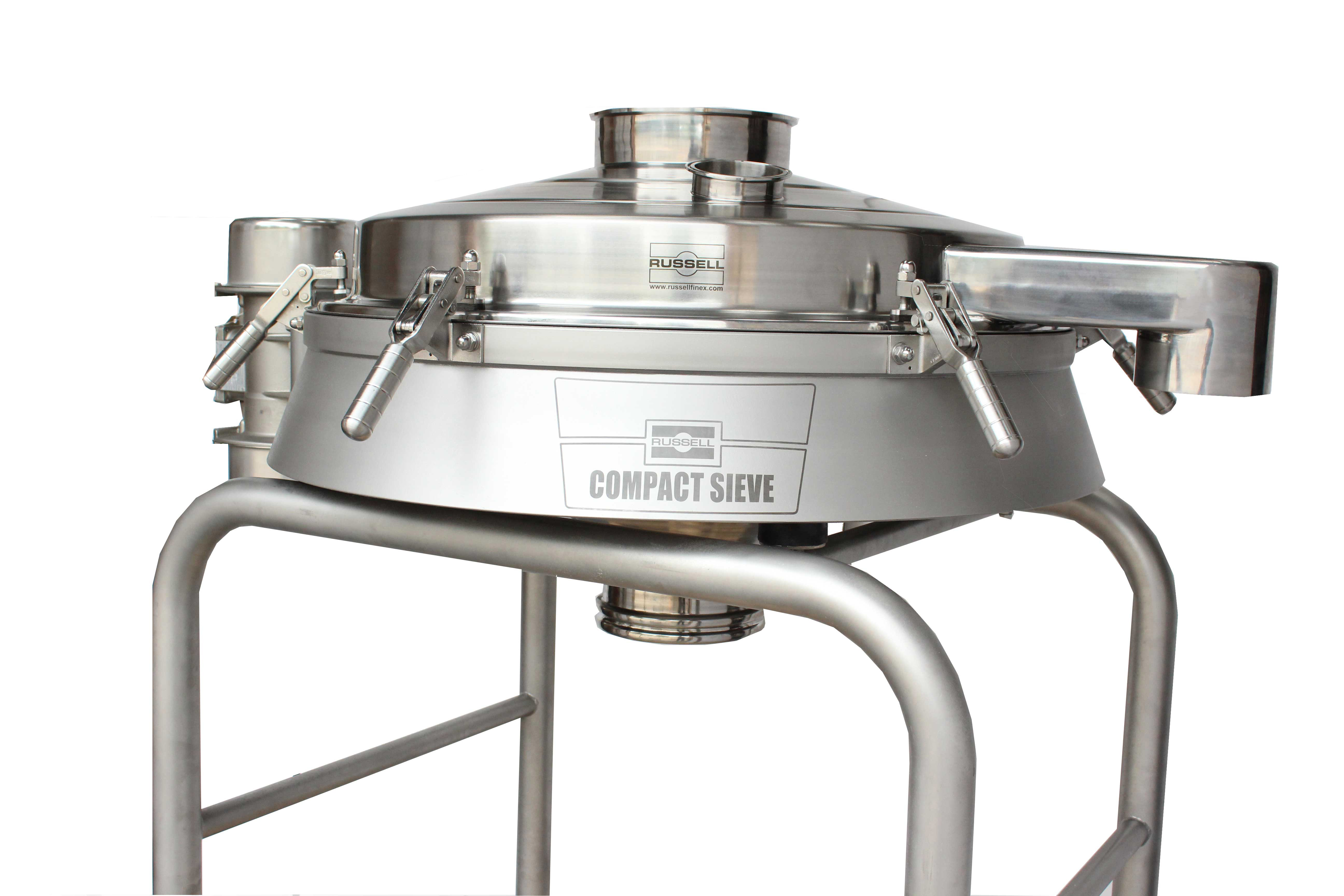The hygenic design of the Compact Sieve meets the requirements of the 3-A sanitary standards