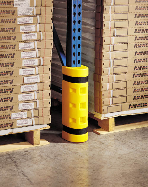 Rack Sentry: Impact absorbing rack upright protector