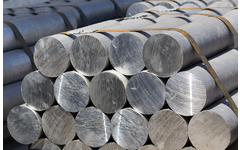 Piles of round aluminum stock
