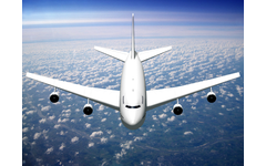 3D rendering - jet plane flying in the air