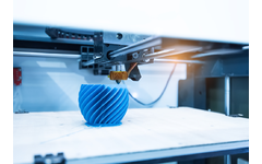Closeup of 3D printed component part