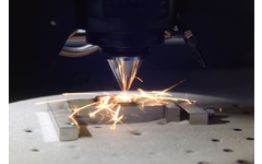 Detail of 3D printer printing a metal piece