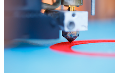Head of 3D printer in action