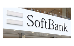 SoftBank logo on storefront overhang in Tokyo