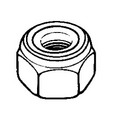 TA 10 CC Nylstop Nut Hex - Light Thin - 900 MPa / 120 °C - Passivated