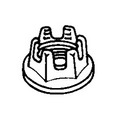THCR 5xx Nut - Reduced Hex Light Weight Castellated , Self Locking 450° / 800°F