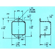 Dimensional Drawing for Specials - Square Can with a Flange & Cover