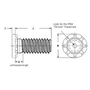 Type HFH/HFHS/HFHB Metric HFH-M8-30ZI Pem Self-Clinching High-Strength Studs 