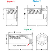 Threaded Standoffs for Installation Into Ultra-Thin Stainless Steel Sheets as Thin as .025” - Types TSO4 - Unified_02