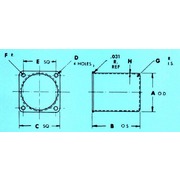 Dimensional Drawing for Specials - Round Can with Flange