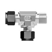 Tube fitting male run tee