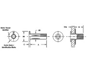 Straight Shank Threaded Insert 2