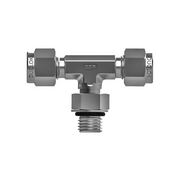 Tube fitting straight thread male branch tee